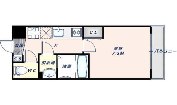 フォレ長堀通南の物件間取画像